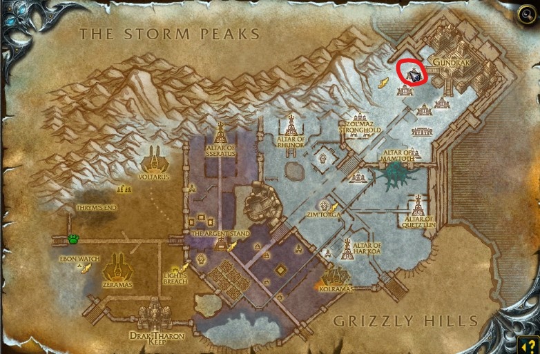 Zul'Drak map